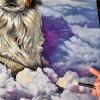 Close up of painting snow