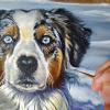 As the oil dries I add additional highlights and details to enhance the color. 